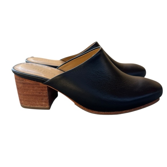 Nisolo All-Day Heeled Mule in Black, Size 5 - Picture 2 of 7